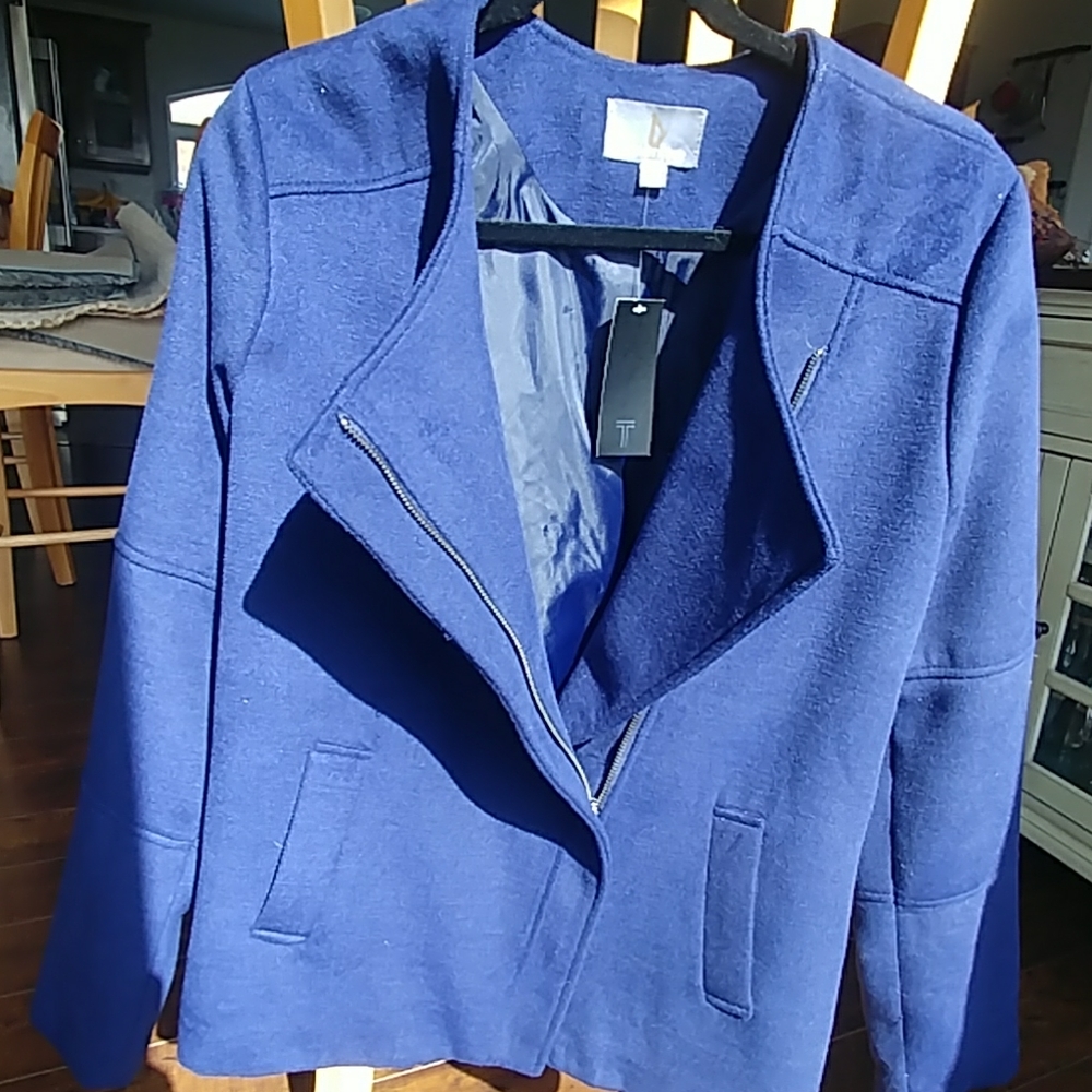 Tinley Road navy moto jacket